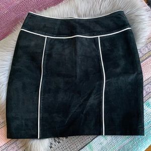 VTG 90s Leather Stockholm Style Mini Skirt Size 6 Bohemian Whimsigoth Cowgirl